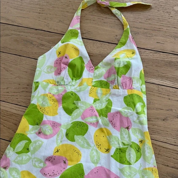Lilly Pulitzer Multicolor Cotton Blend Halter dress size 2 - Picture 4 of 7